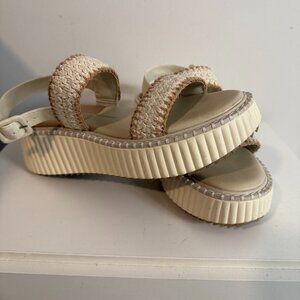 Dolce Vita Crochet Platform Sandals